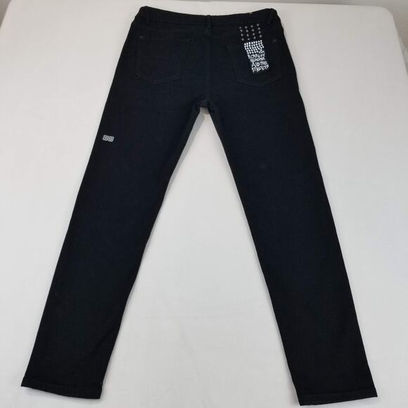 Ksubi Jeans Mens 36x30 Black Van Winkle Hunter Skinny Button Fly Streetwear